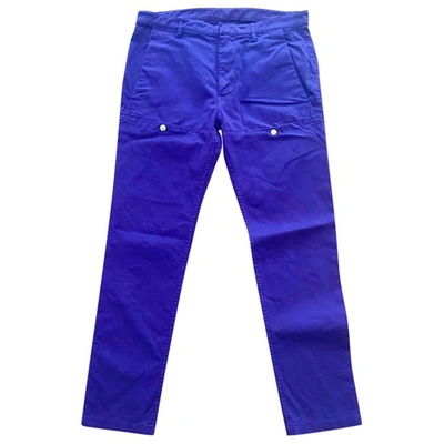 Pre-owned Kenzo Purple Cotton Trousers
