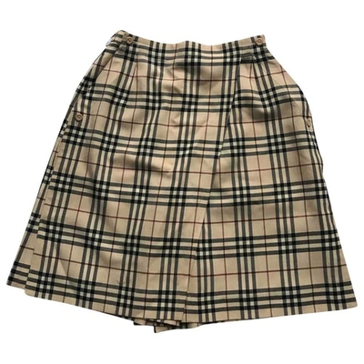 Pre-owned Burberry Beige Skirt
