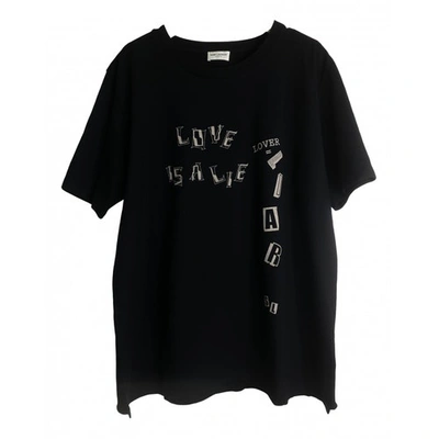 Pre-owned Saint Laurent T-shirt In Black