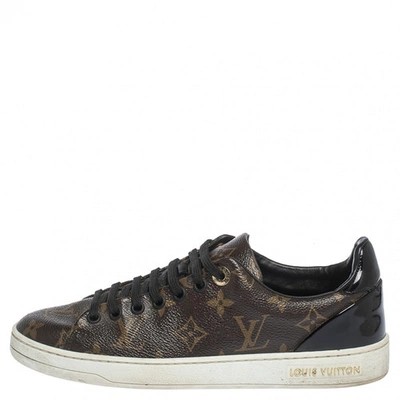 Pre-owned Louis Vuitton Frontrow Brown Leather Trainers