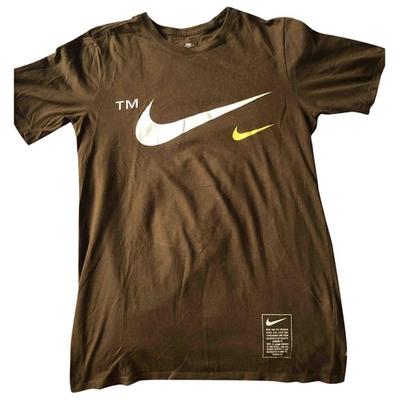 Pre-owned Nike Brown Cotton Top