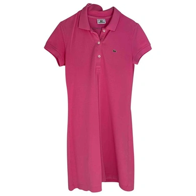 Pre-owned Lacoste Pink Cotton Dress
