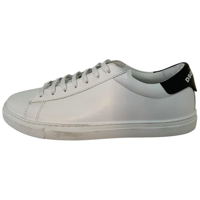 Pre-owned Dsquared2 White Leather Trainers