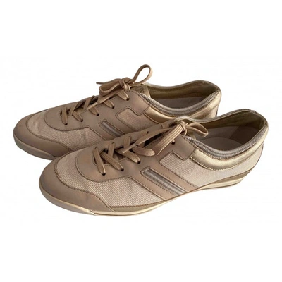 Pre-owned Tod's Trainers In Beige