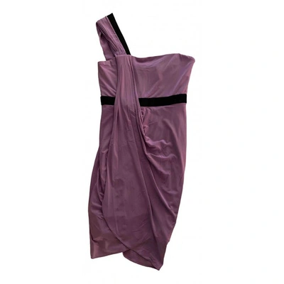 Pre-owned Bcbg Max Azria Mini Dress In Purple