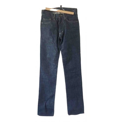 Pre-owned Zadig & Voltaire Straight Jeans In Navy