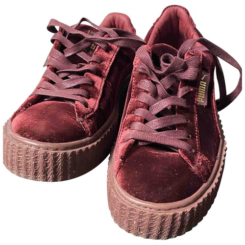 puma burgundy trainers
