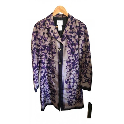Pre-owned Celine Purple Silk Jacket