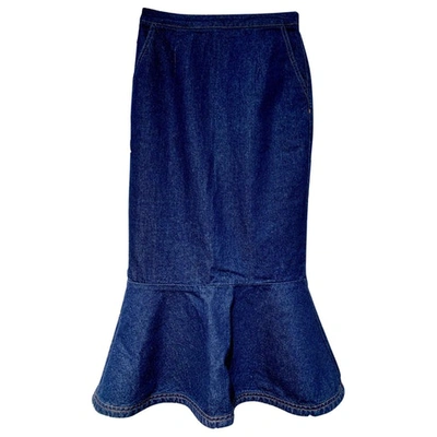 Pre-owned Sjyp Mid-length Skirt In Blue