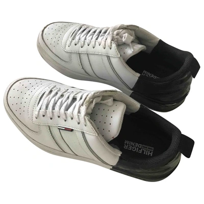 Pre-owned Tommy Jeans White Leather Trainers