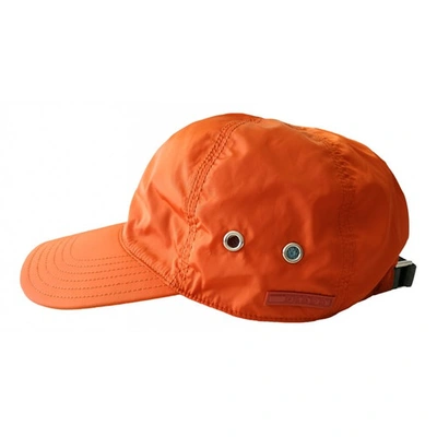 Pre-owned Prada Orange Hat