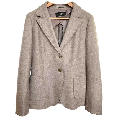 Pre-owned Max Mara Beige Wool Jacket