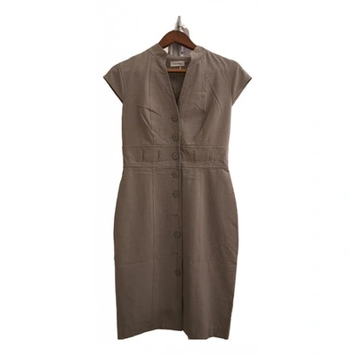 Pre-owned Calvin Klein Mid-length Dress In Grey