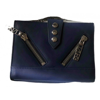 Pre-owned Kenzo Kalifornia Blue Leather Handbag