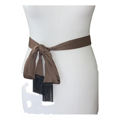 Pre-owned Missoni Cloth Belt In Brown