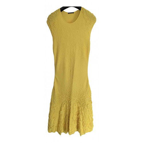 alexander mcqueen yellow dress