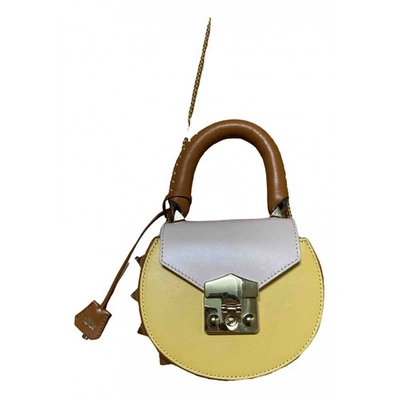 Pre-owned Salar Yellow Leather Handbag