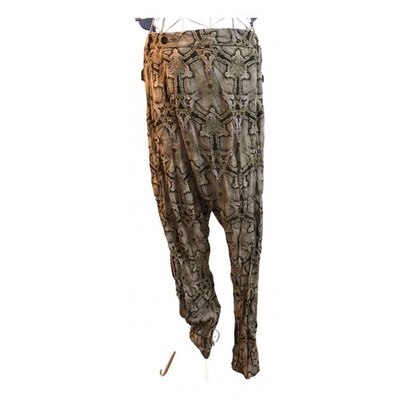 ROBERTO CAVALLI Pre-owned Silk Trousers