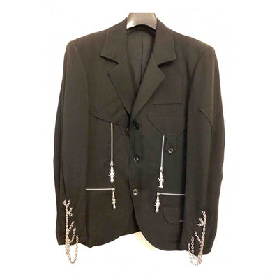 Pre-owned Yohji Yamamoto Black Wool Jacket