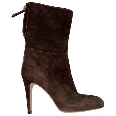 Pre-owned Gianvito Rossi Boots In Brown