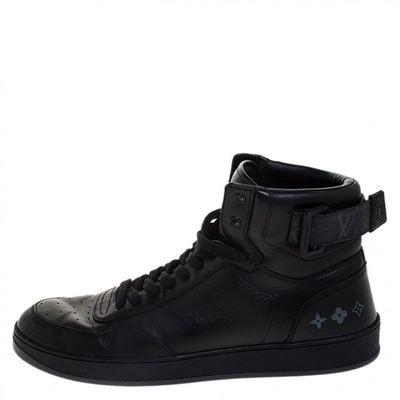 Pre-owned Louis Vuitton Rivoli Black Leather Trainers