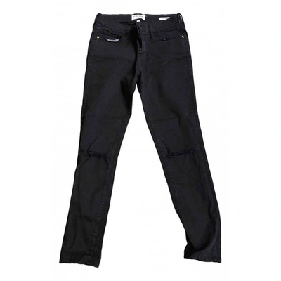 Pre-owned Frame Black Cotton Jeans