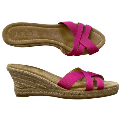 Pre-owned Jcrew Pink Cloth Espadrilles