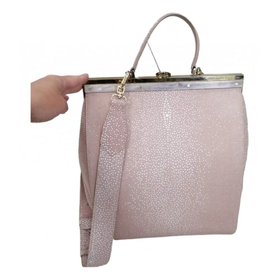 Pre-owned Max Mara Pink Suede Handbag