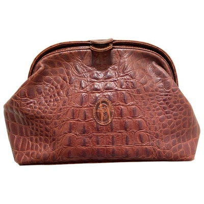 Pre-owned Trussardi Brown Leather Handbag