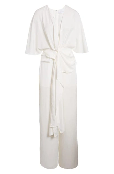 Shop Significant Other Sia Twist Jumpsuit In Ivory