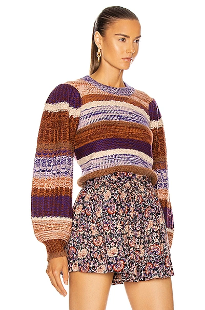 Shop Ulla Johnson Samara Pullover In Plum