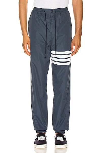 Shop Thom Browne Track Pants In Navy