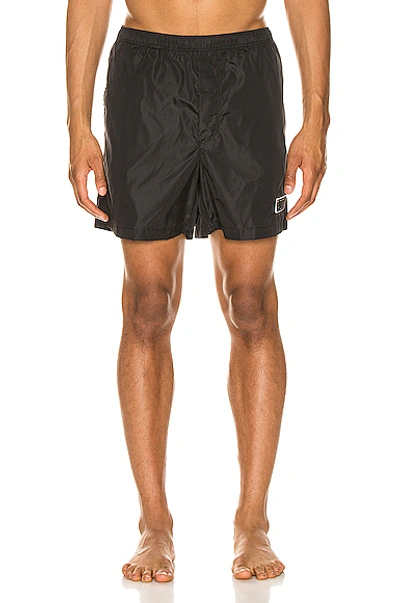 Shop Valentino Swim Trunks In Black