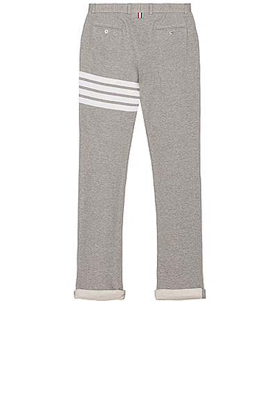 Shop Thom Browne Unconstructed Chino Pant In Light Grey