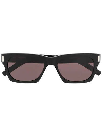 Shop Saint Laurent Sl 402 Square-frame Sunglasses In Black