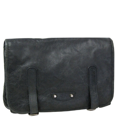 Pre-owned Balenciaga Dark Green Leather Belt Bag