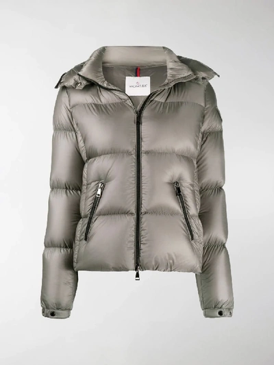 Shop Moncler Padded Jacket In Grey