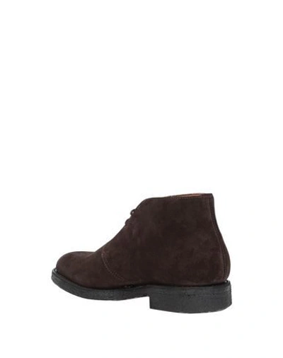 Shop Fabi Ankle Boots In Dark Brown