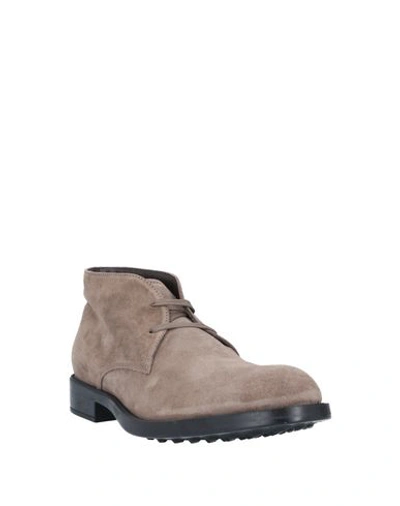 Shop Tod's Ankle Boots In Khaki