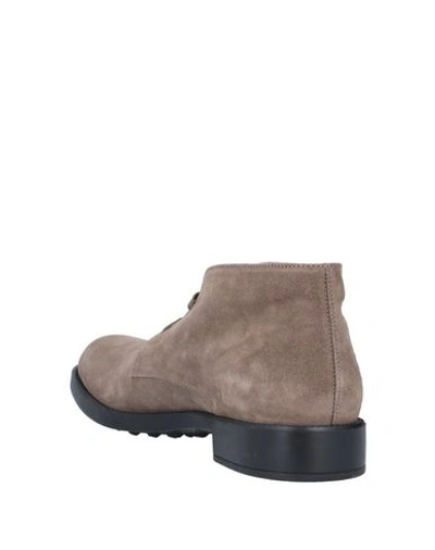 Shop Tod's Ankle Boots In Khaki