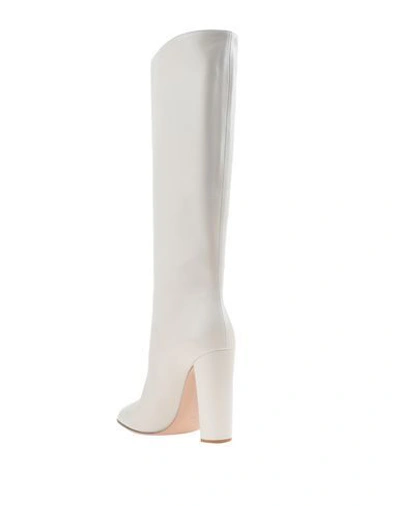 Shop Gianvito Rossi Boots In Ivory