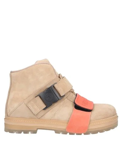 Shop Rick Owens Ankle Boot In Camel
