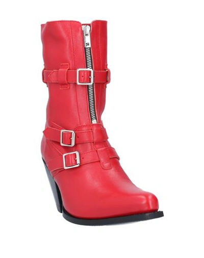 Shop Celine Ankle Boots In Red