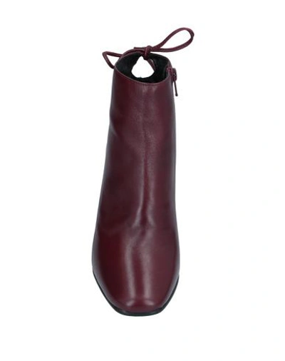 Shop Adele Dezotti Ankle Boot In Maroon
