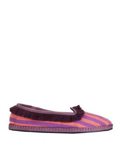 Shop Allagiulia Loafers In Purple