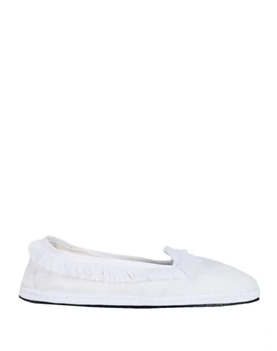 Shop Allagiulia Loafers In White