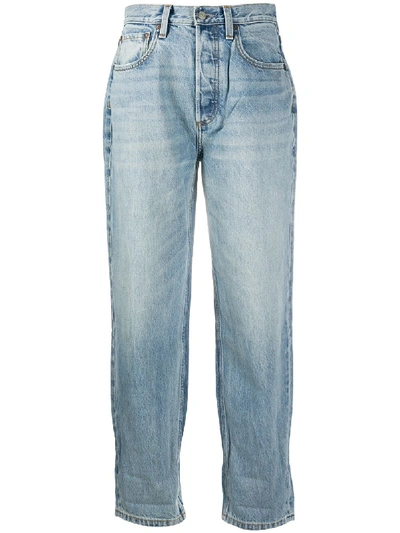 Shop Boyish Denim Baggy Fit Jeans In Blue