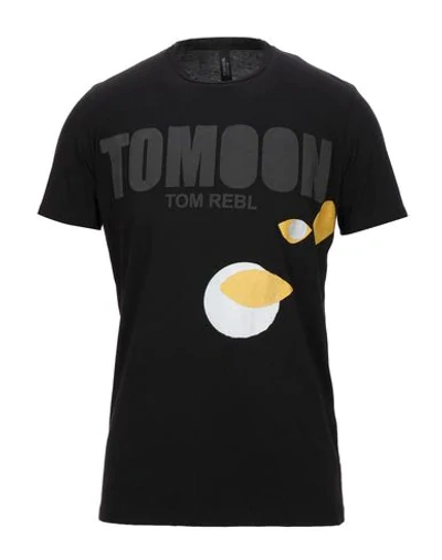 Shop Tom Rebl T-shirts In Black