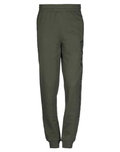 Shop Ea7 Casual Pants In Military Green