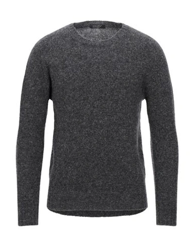 Shop Aragona Sweaters In Steel Grey